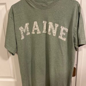 Maine green shirt